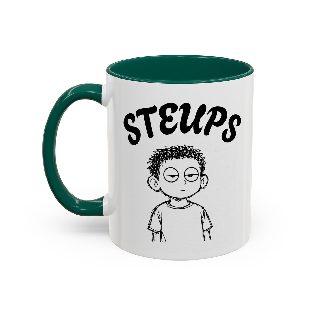 Steups Funny Cartoon Mug — Sarcastic Emoji Coffee Cup (11oz, 15oz)