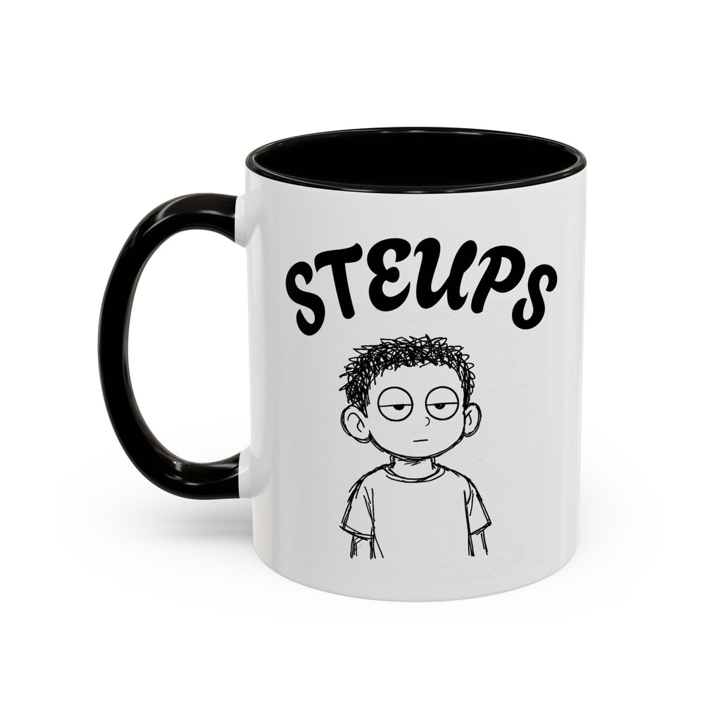 Steups Funny Cartoon Mug — Sarcastic Emoji Coffee Cup (11oz, 15oz)