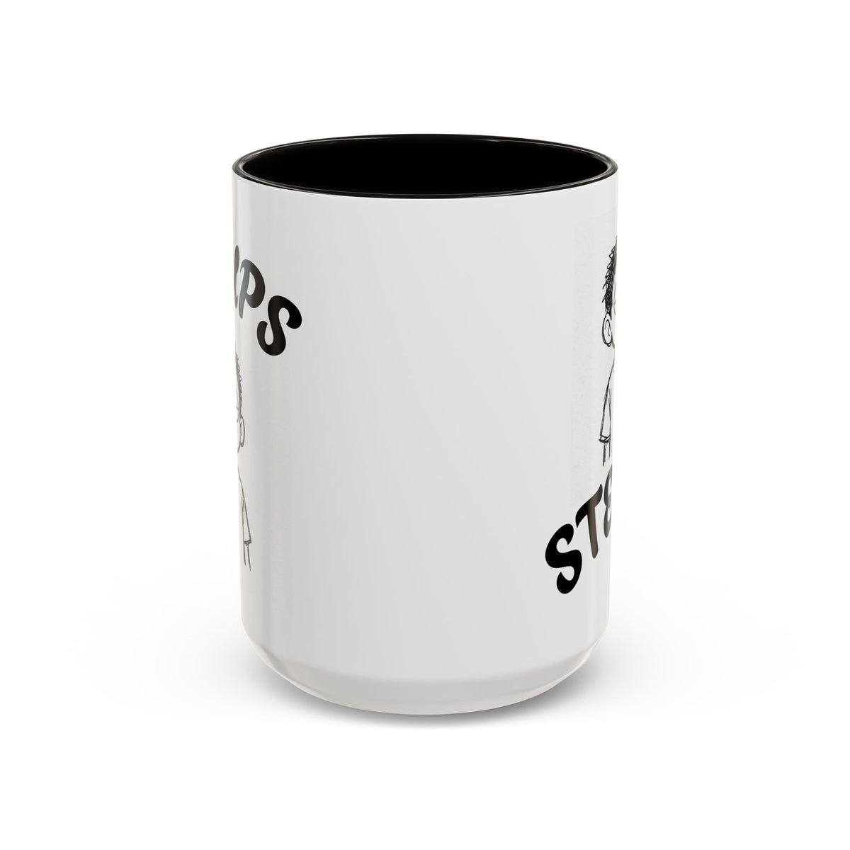 Steups Funny Cartoon Mug — Sarcastic Emoji Coffee Cup (11oz, 15oz)