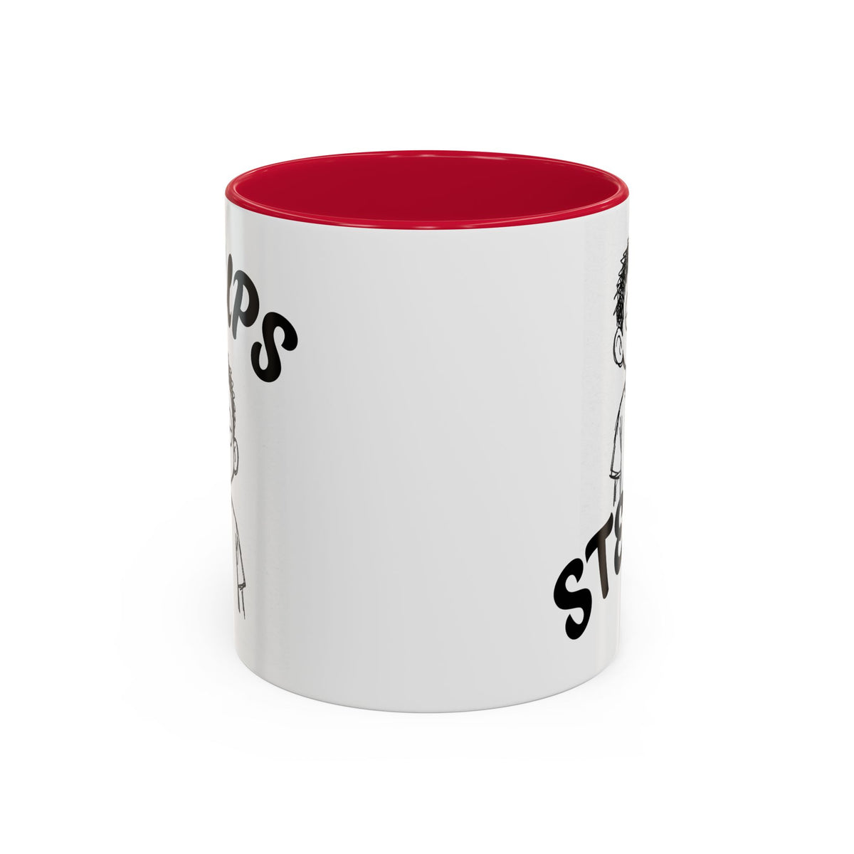 Steups Funny Cartoon Mug — Sarcastic Emoji Coffee Cup (11oz, 15oz)