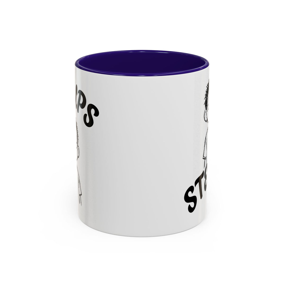 Steups Funny Cartoon Mug — Sarcastic Emoji Coffee Cup (11oz, 15oz)