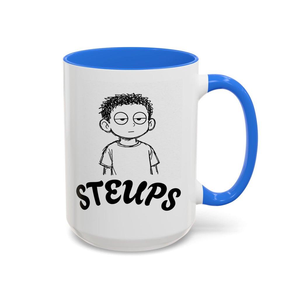 Steups Funny Cartoon Mug — Sarcastic Emoji Coffee Cup (11oz, 15oz)