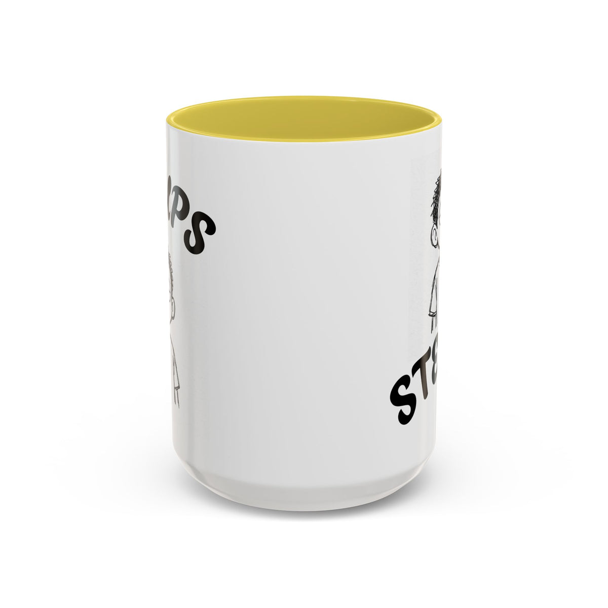 Steups Funny Cartoon Mug — Sarcastic Emoji Coffee Cup (11oz, 15oz)
