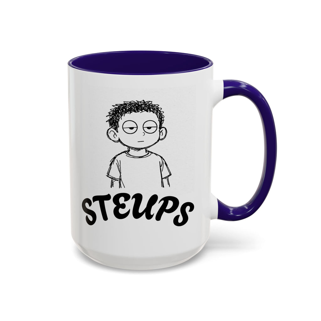 Steups Funny Cartoon Mug — Sarcastic Emoji Coffee Cup (11oz, 15oz)