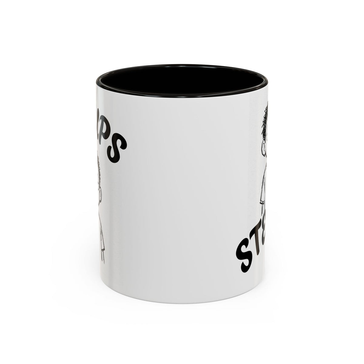 Steups Funny Cartoon Mug — Sarcastic Emoji Coffee Cup (11oz, 15oz)