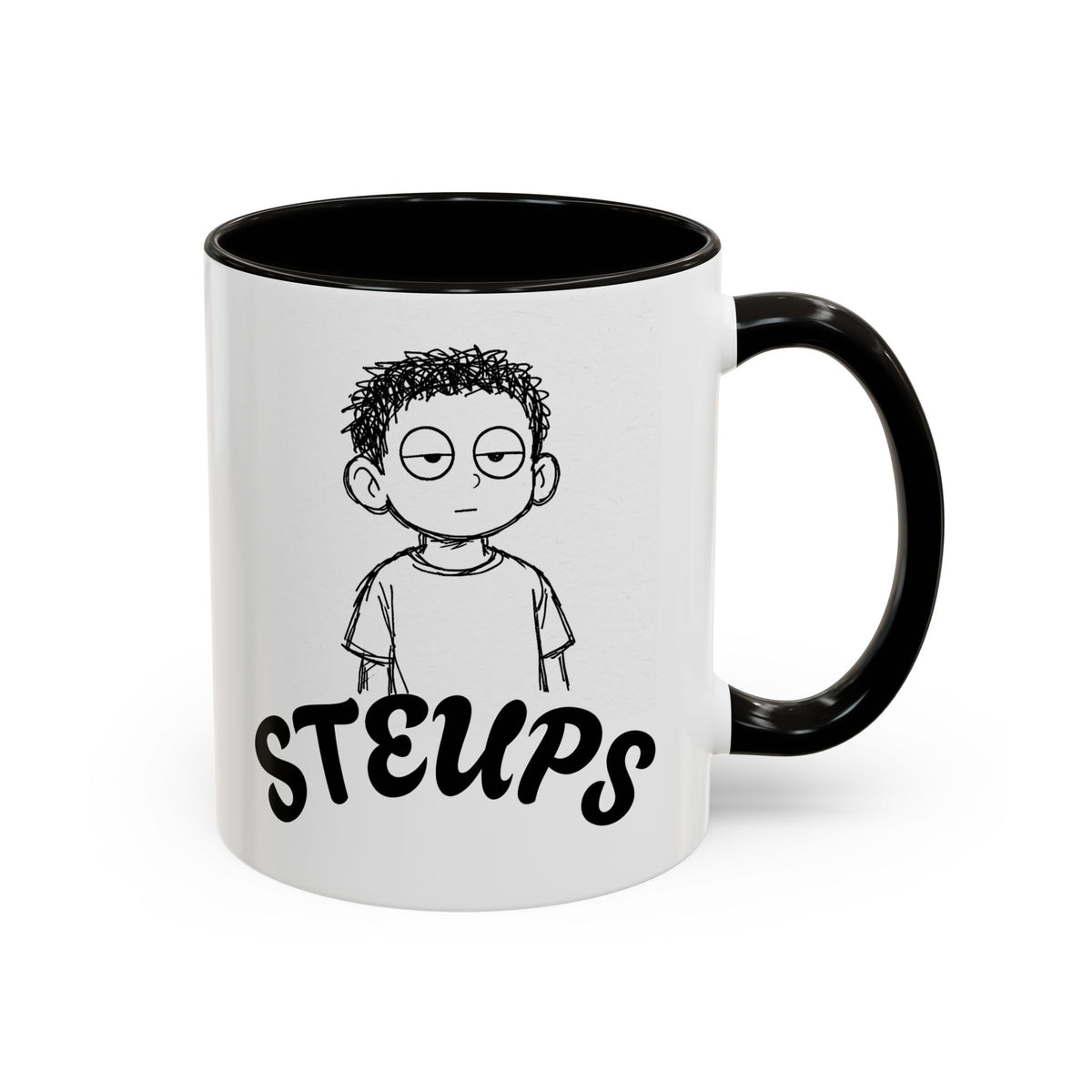 Steups Funny Cartoon Mug — Sarcastic Emoji Coffee Cup (11oz, 15oz)