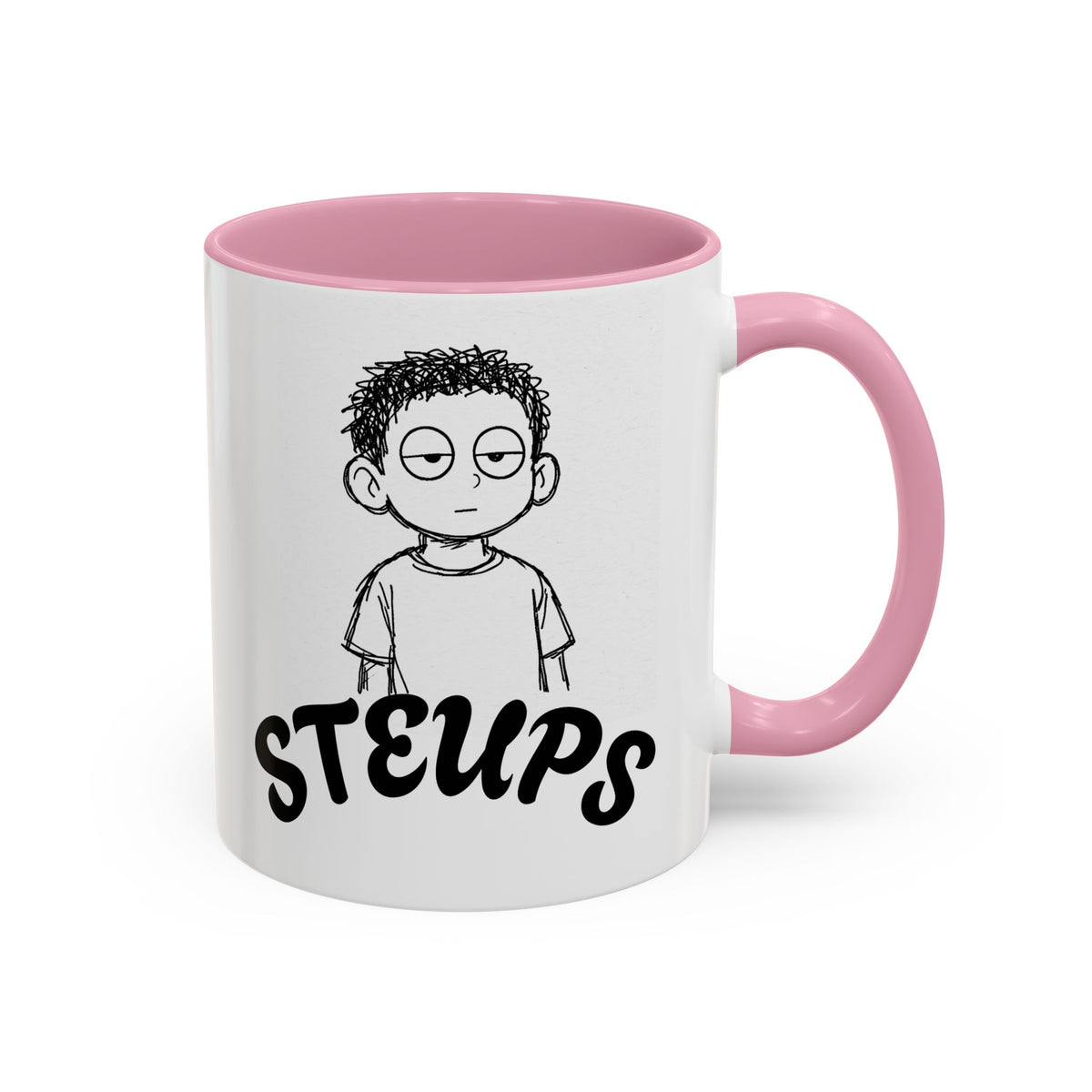 Steups Funny Cartoon Mug — Sarcastic Emoji Coffee Cup (11oz, 15oz)