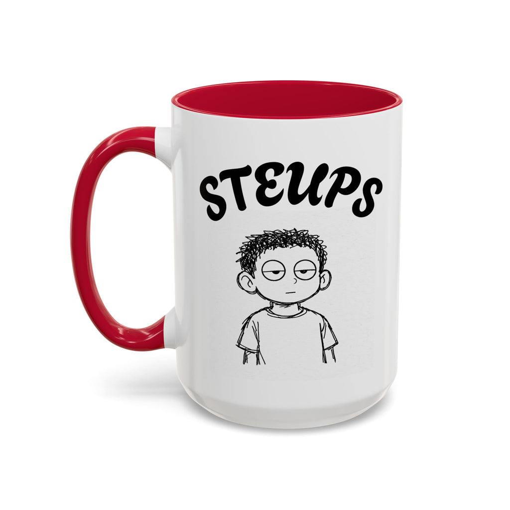 Steups Funny Cartoon Mug — Sarcastic Emoji Coffee Cup (11oz, 15oz)
