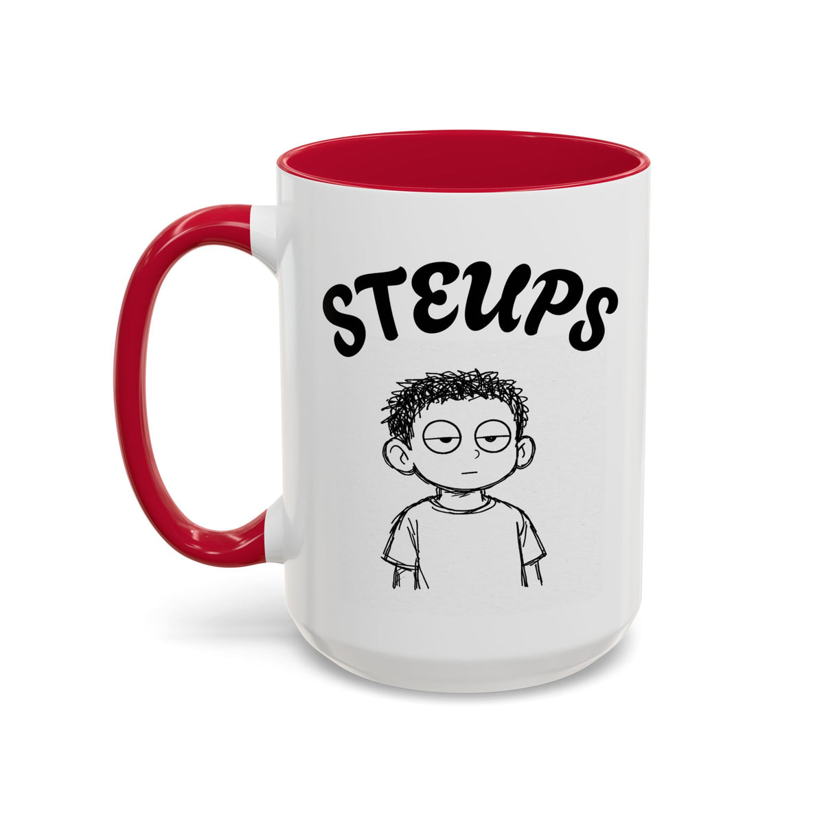 Steups Funny Cartoon Mug — Sarcastic Emoji Coffee Cup (11oz, 15oz)