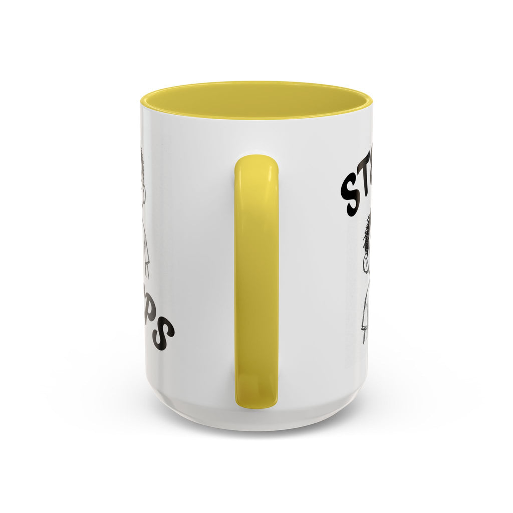 Steups Funny Cartoon Mug — Sarcastic Emoji Coffee Cup (11oz, 15oz)