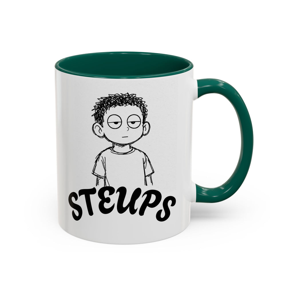 Steups Funny Cartoon Mug — Sarcastic Emoji Coffee Cup (11oz, 15oz)