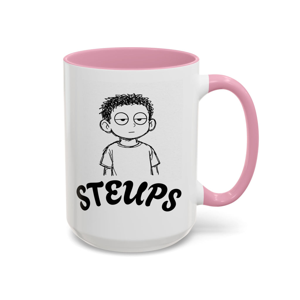 Steups Funny Cartoon Mug — Sarcastic Emoji Coffee Cup (11oz, 15oz)