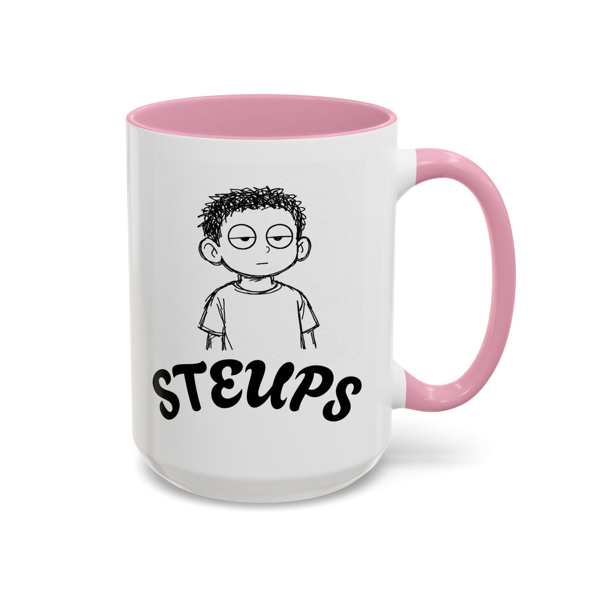 Steups Funny Cartoon Mug — Sarcastic Emoji Coffee Cup (11oz, 15oz)