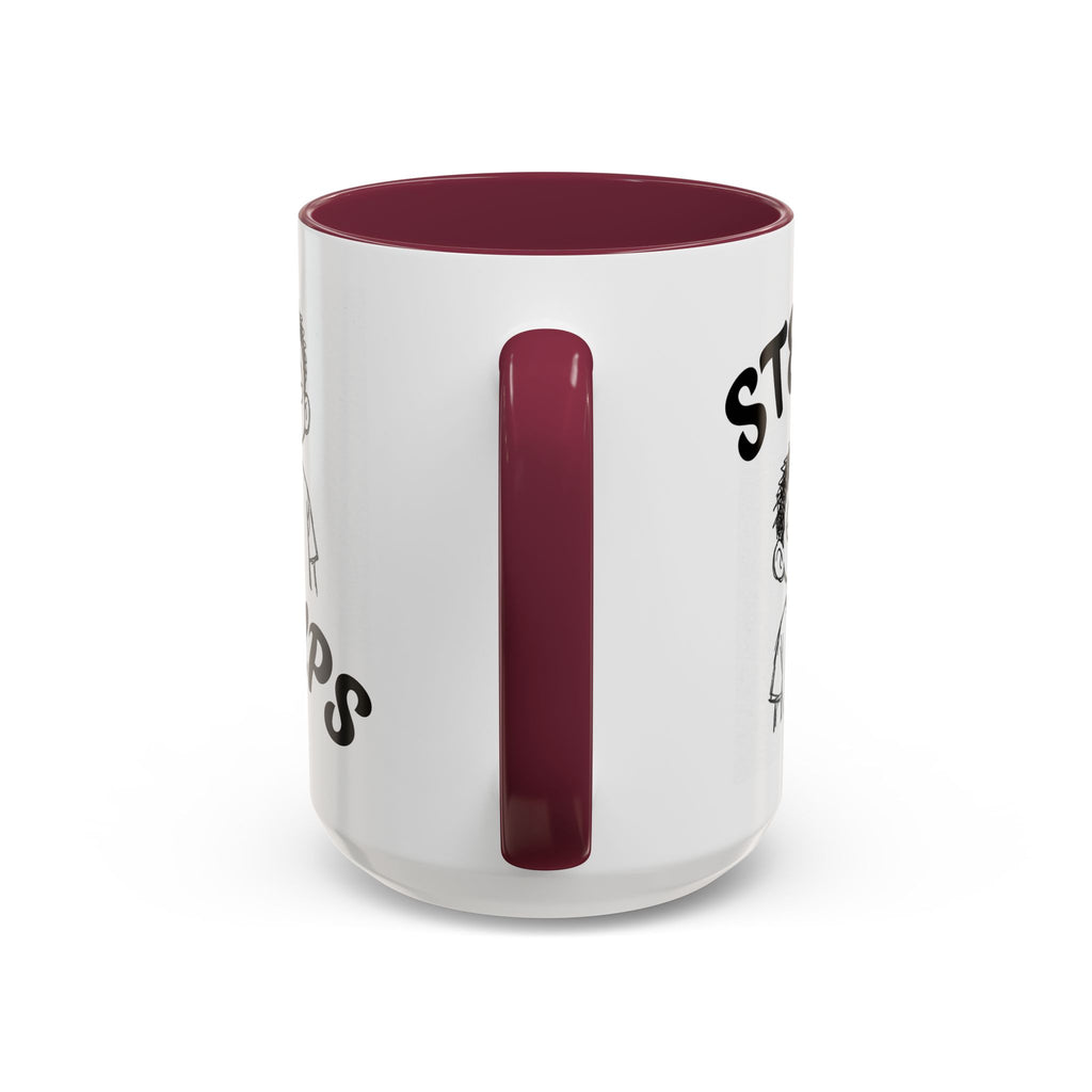 Steups Funny Cartoon Mug — Sarcastic Emoji Coffee Cup (11oz, 15oz)