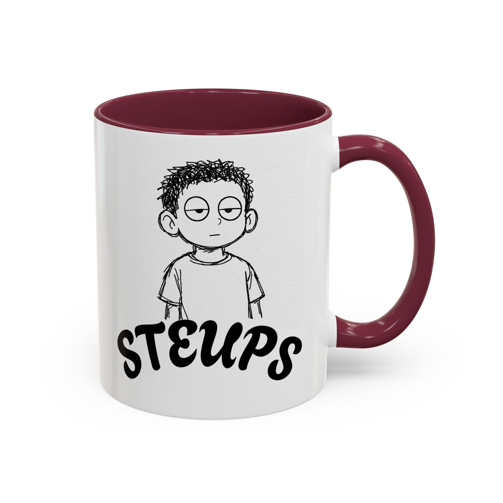 Steups Funny Cartoon Mug — Sarcastic Emoji Coffee Cup (11oz, 15oz)