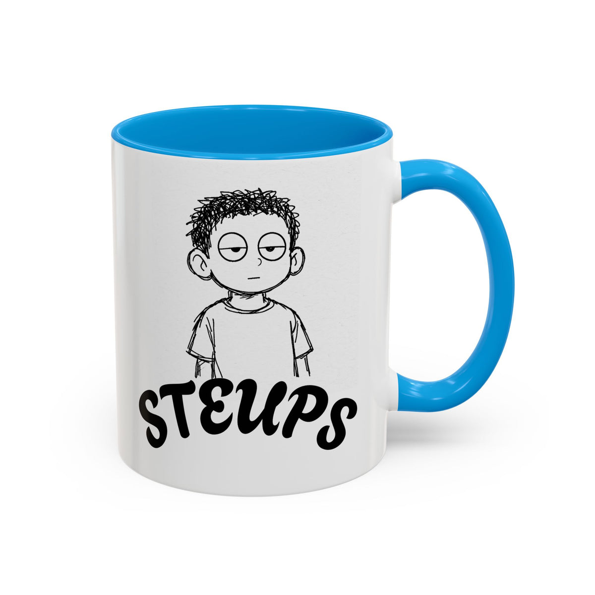 Steups Funny Cartoon Mug — Sarcastic Emoji Coffee Cup (11oz, 15oz)