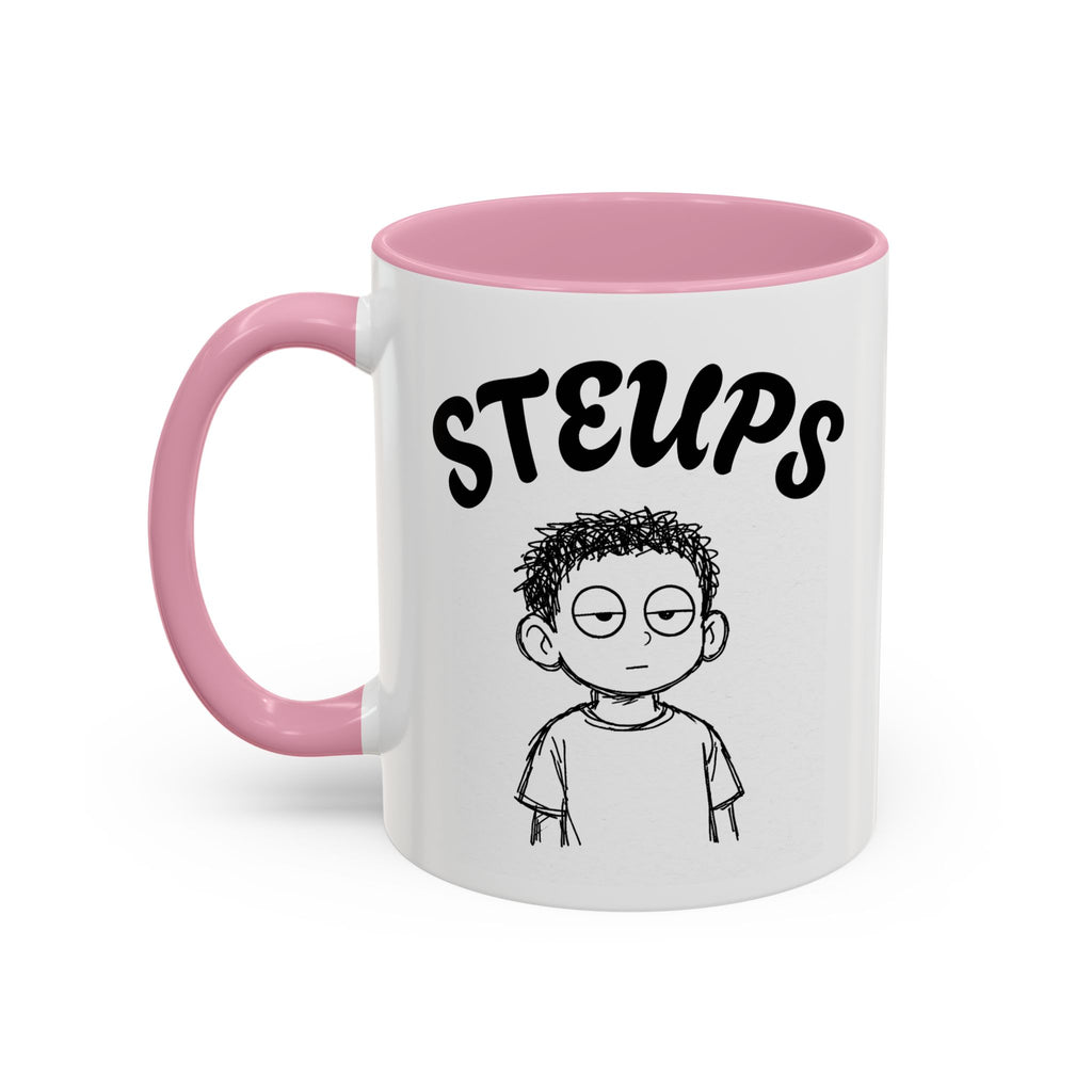 Steups Funny Cartoon Mug — Sarcastic Emoji Coffee Cup (11oz, 15oz)