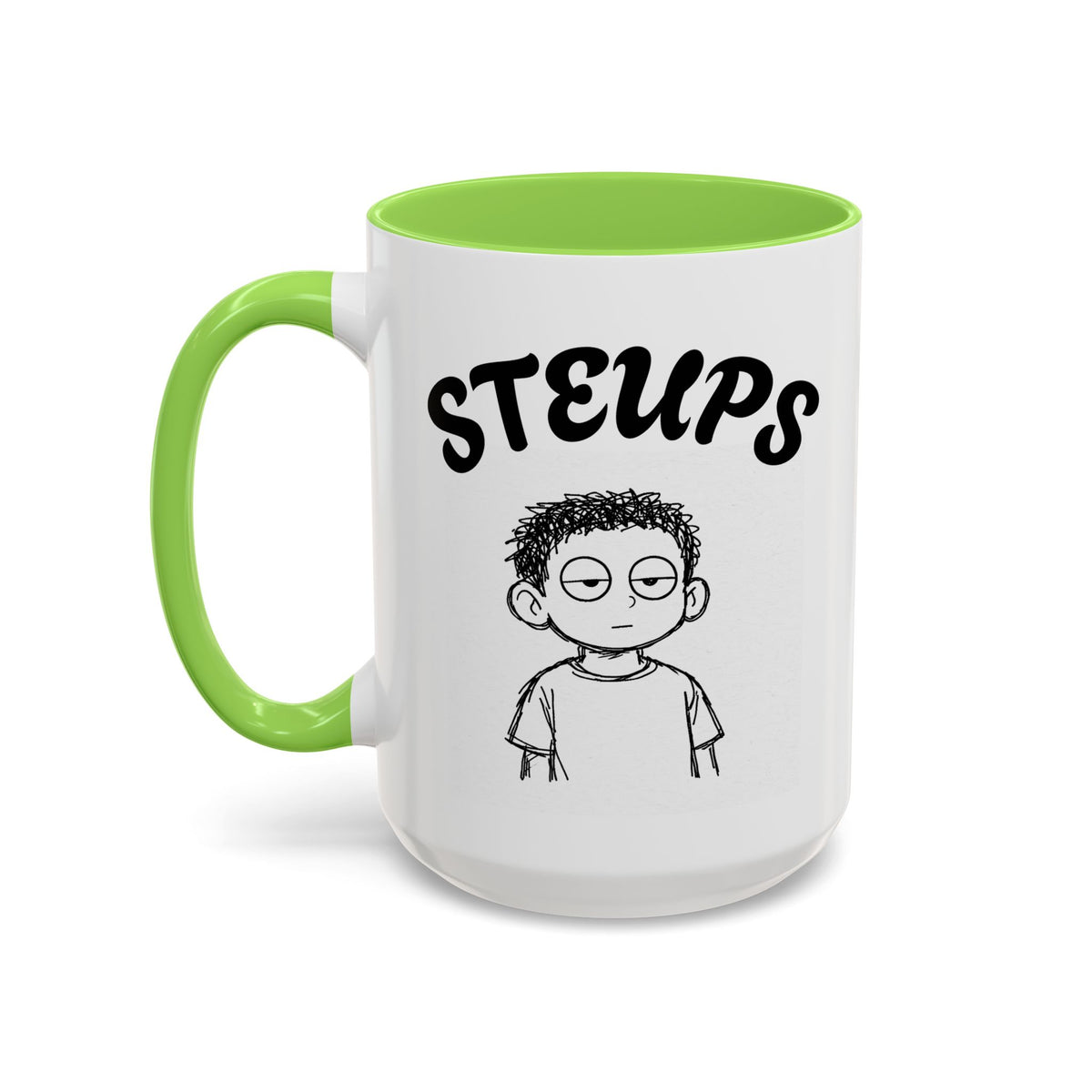 Steups Funny Cartoon Mug — Sarcastic Emoji Coffee Cup (11oz, 15oz)