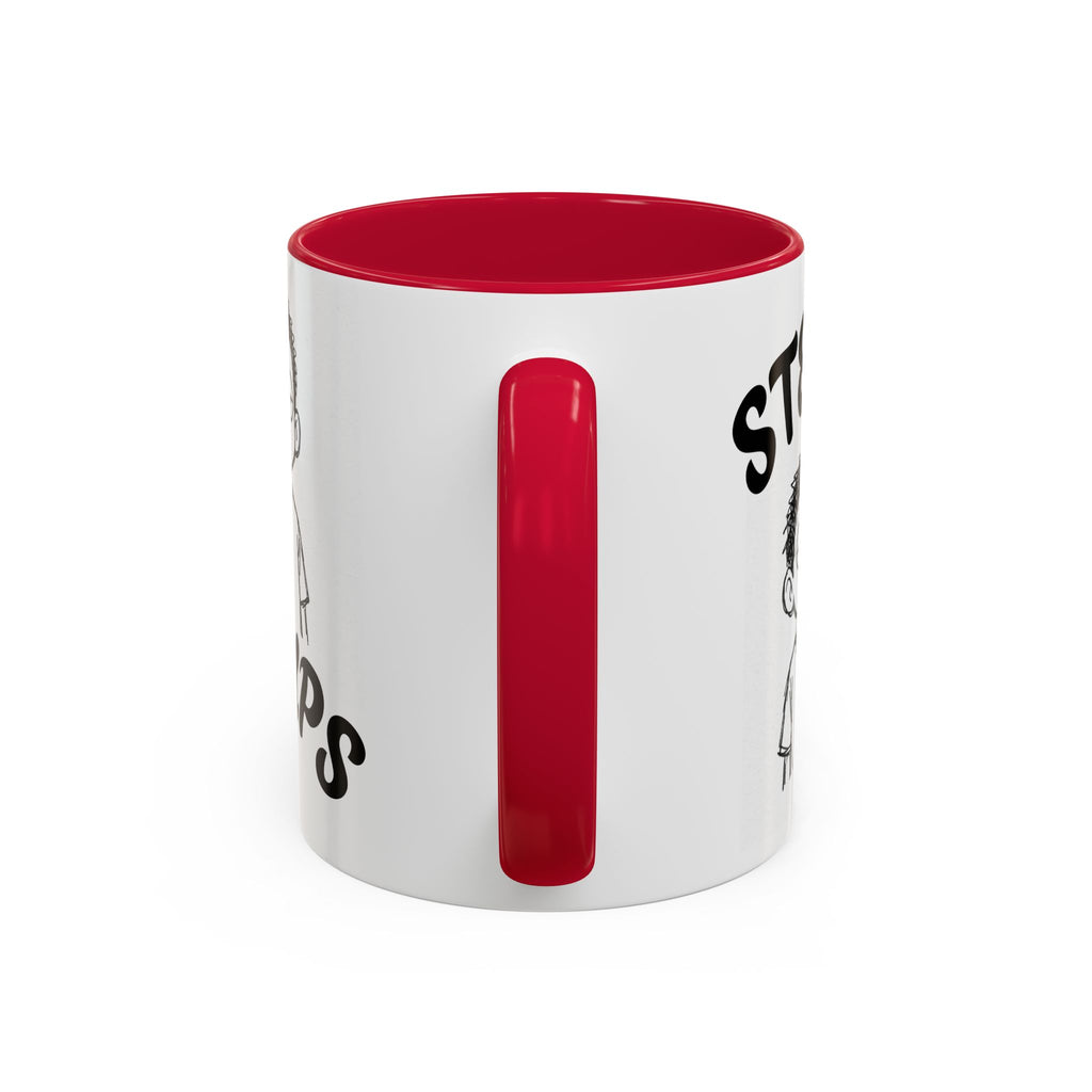 Steups Funny Cartoon Mug — Sarcastic Emoji Coffee Cup (11oz, 15oz)