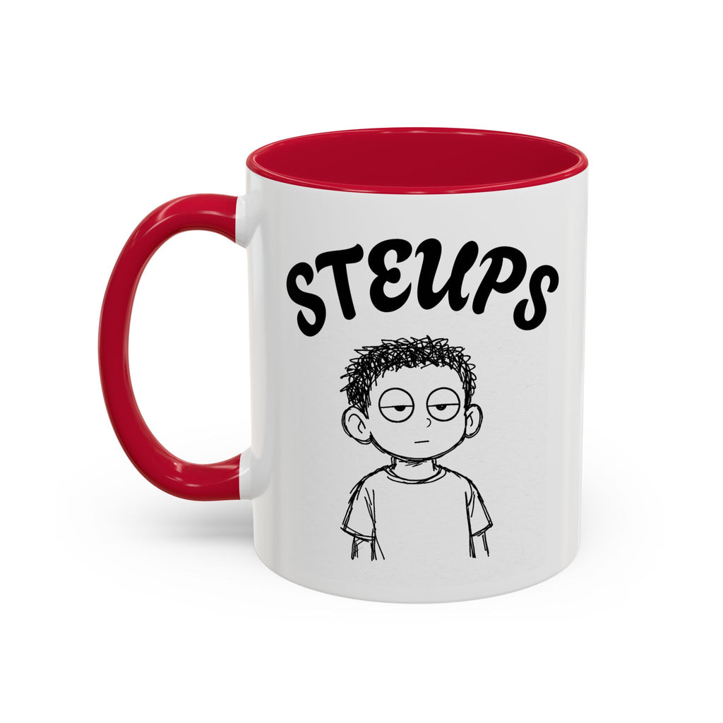 Steups Funny Cartoon Mug — Sarcastic Emoji Coffee Cup (11oz, 15oz)