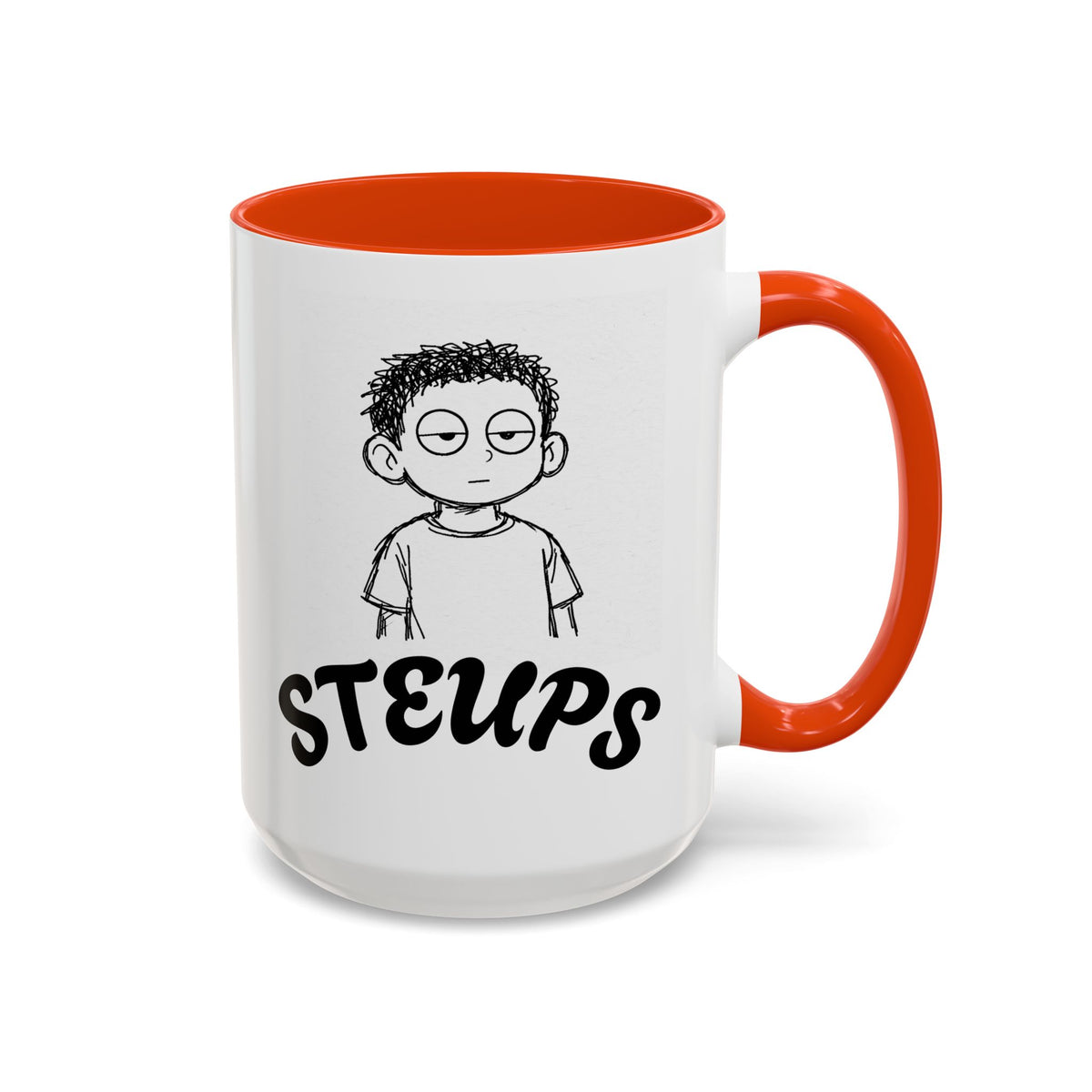 Steups Funny Cartoon Mug — Sarcastic Emoji Coffee Cup (11oz, 15oz)