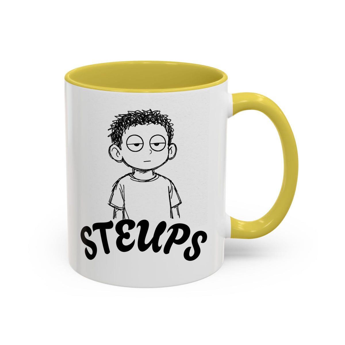 Steups Funny Cartoon Mug — Sarcastic Emoji Coffee Cup (11oz, 15oz)