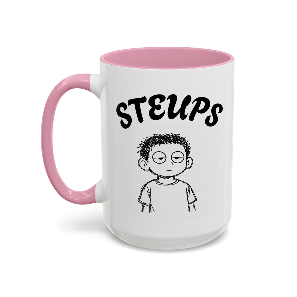 Steups Funny Cartoon Mug — Sarcastic Emoji Coffee Cup (11oz, 15oz)