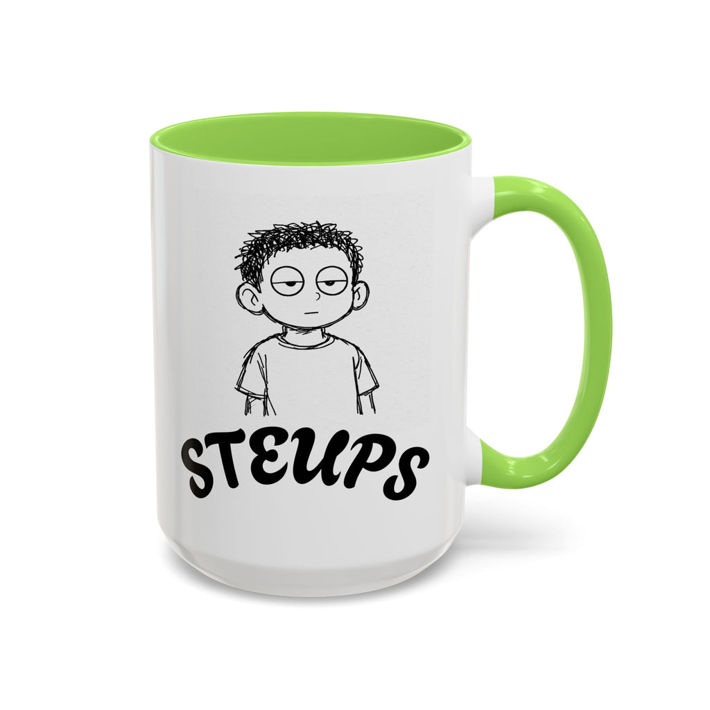 Steups Funny Cartoon Mug — Sarcastic Emoji Coffee Cup (11oz, 15oz)