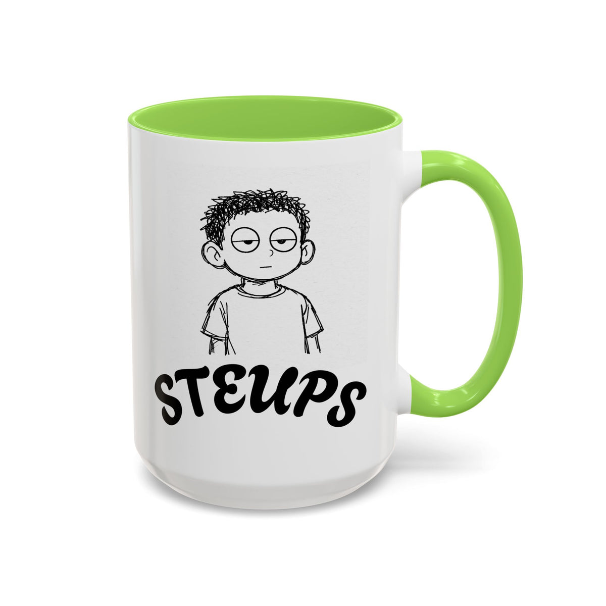 Steups Funny Cartoon Mug — Sarcastic Emoji Coffee Cup (11oz, 15oz)