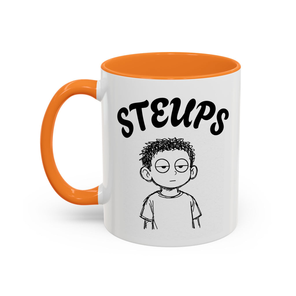 Steups Funny Cartoon Mug — Sarcastic Emoji Coffee Cup (11oz, 15oz)