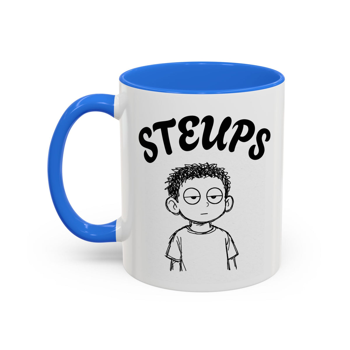 Steups Funny Cartoon Mug — Sarcastic Emoji Coffee Cup (11oz, 15oz)