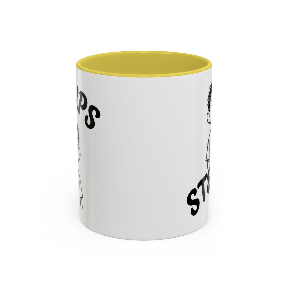 Steups Funny Cartoon Mug — Sarcastic Emoji Coffee Cup (11oz, 15oz)