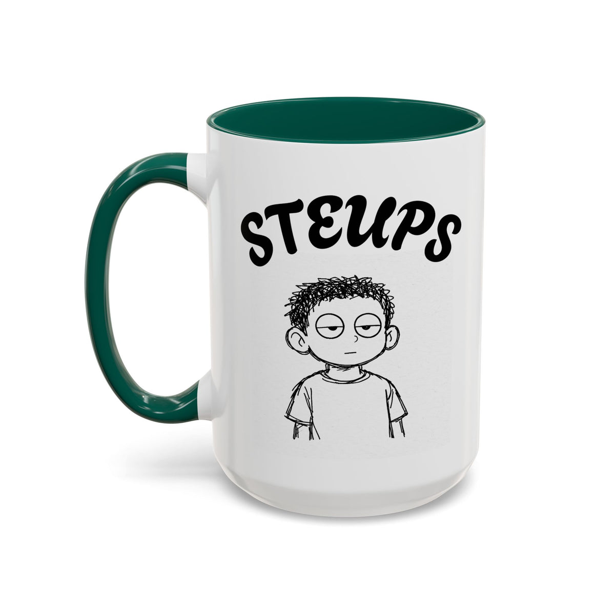 Steups Funny Cartoon Mug — Sarcastic Emoji Coffee Cup (11oz, 15oz)