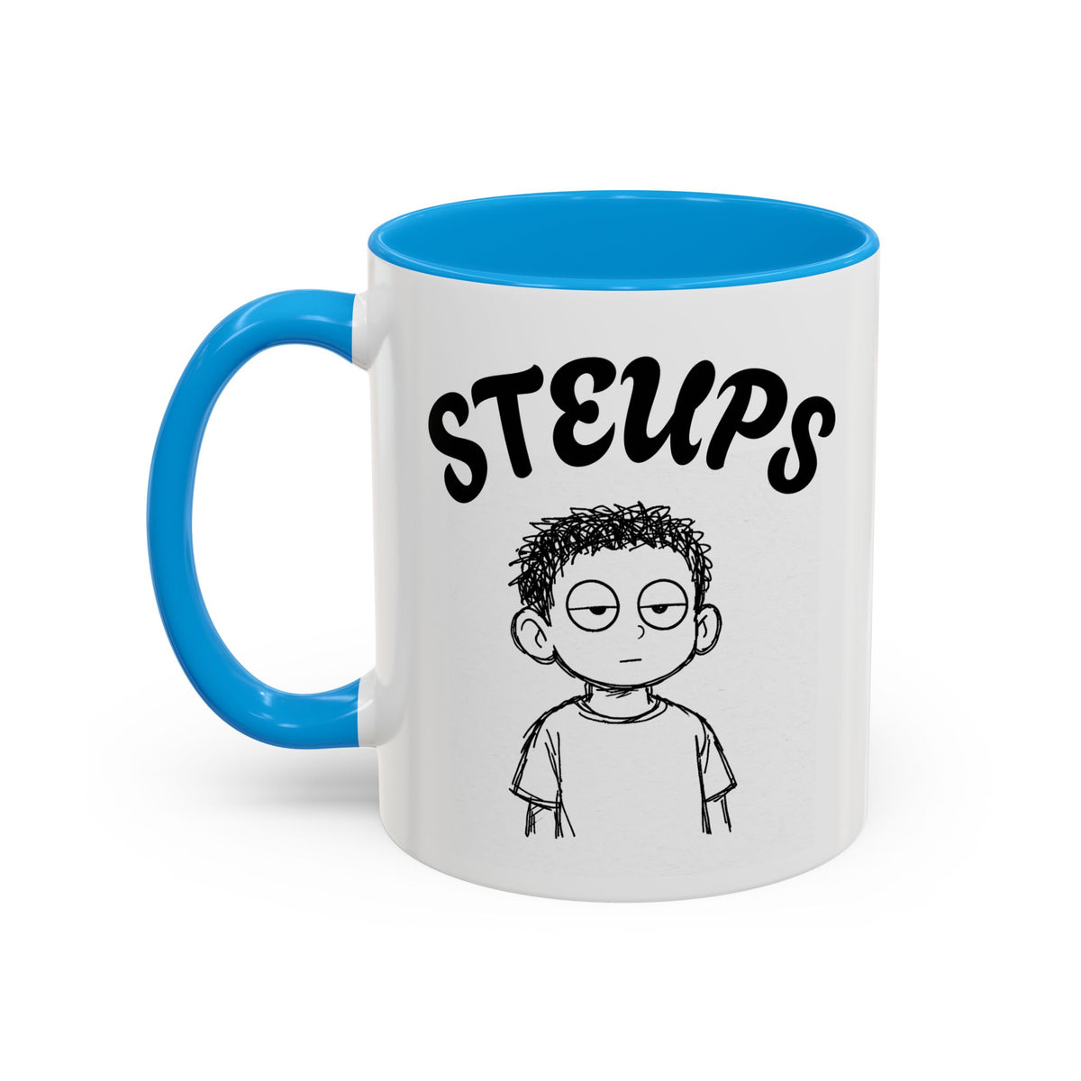 Steups Funny Cartoon Mug — Sarcastic Emoji Coffee Cup (11oz, 15oz)