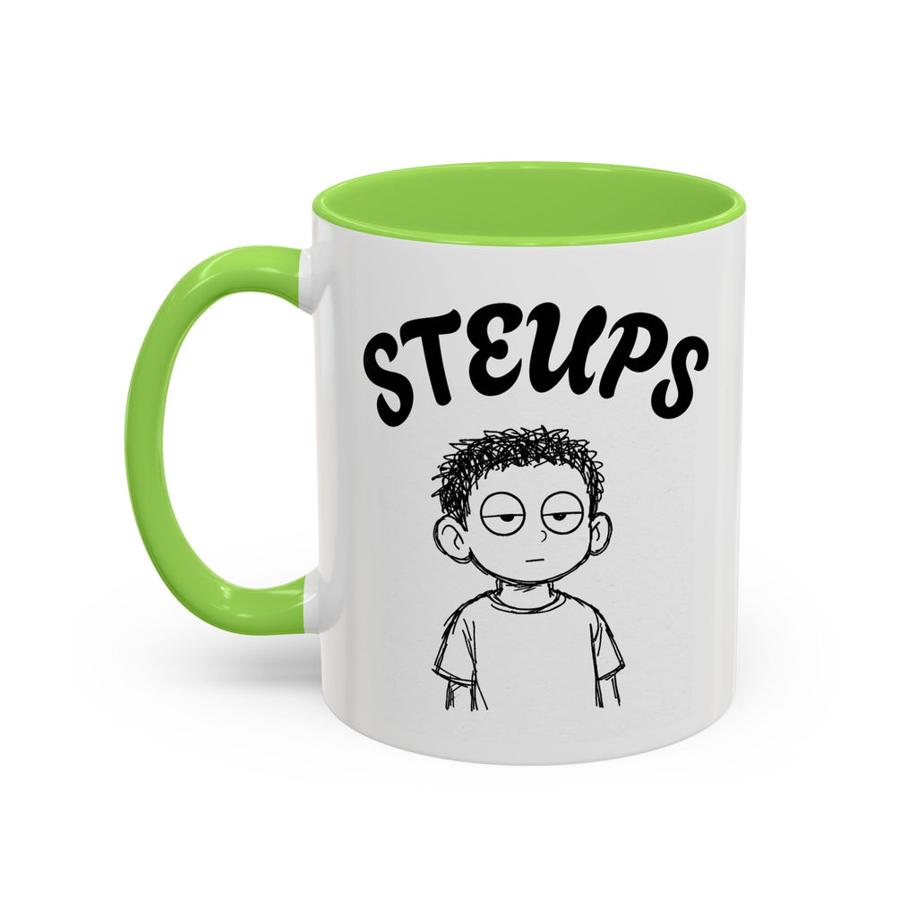 Steups Funny Cartoon Mug — Sarcastic Emoji Coffee Cup (11oz, 15oz)
