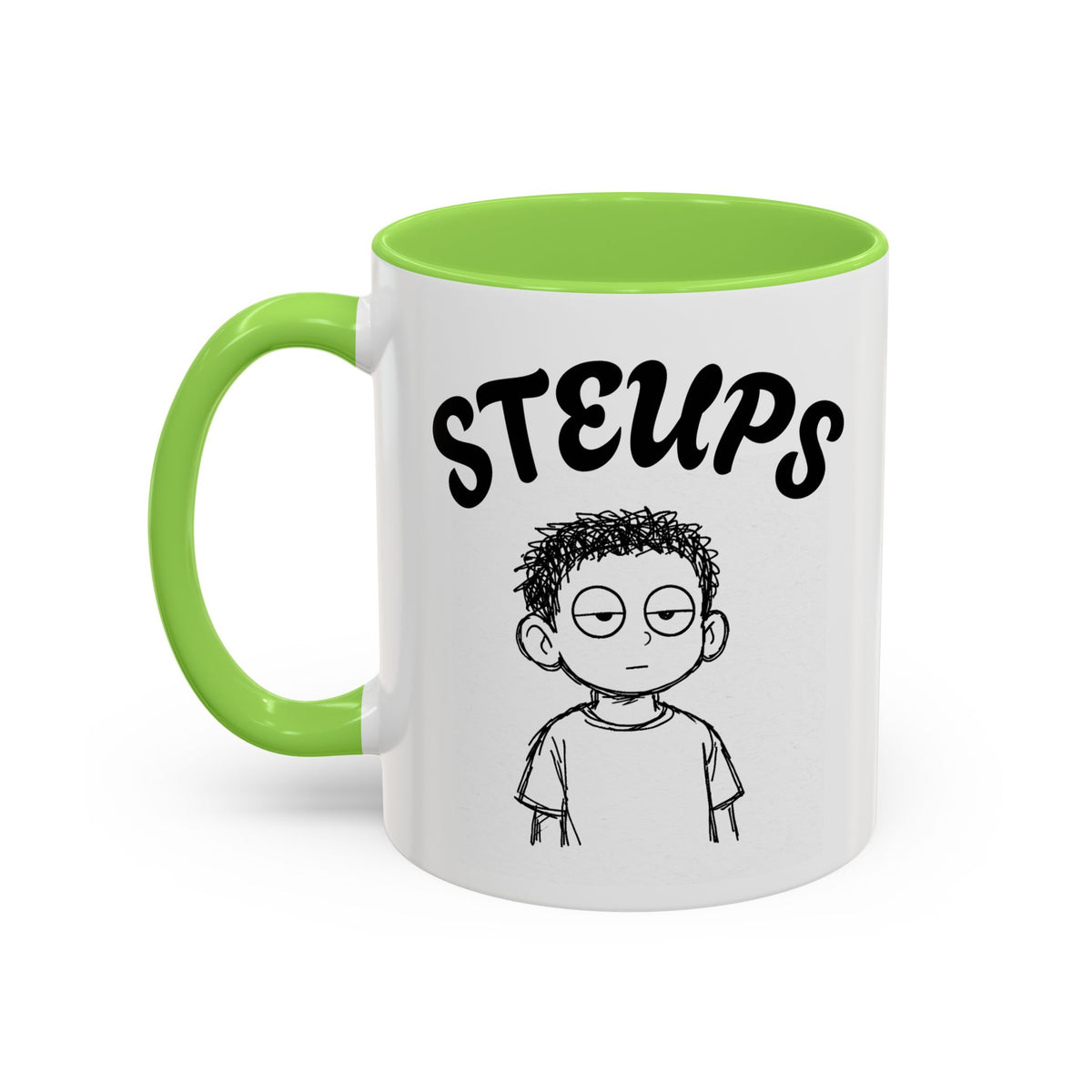 Steups Funny Cartoon Mug — Sarcastic Emoji Coffee Cup (11oz, 15oz)