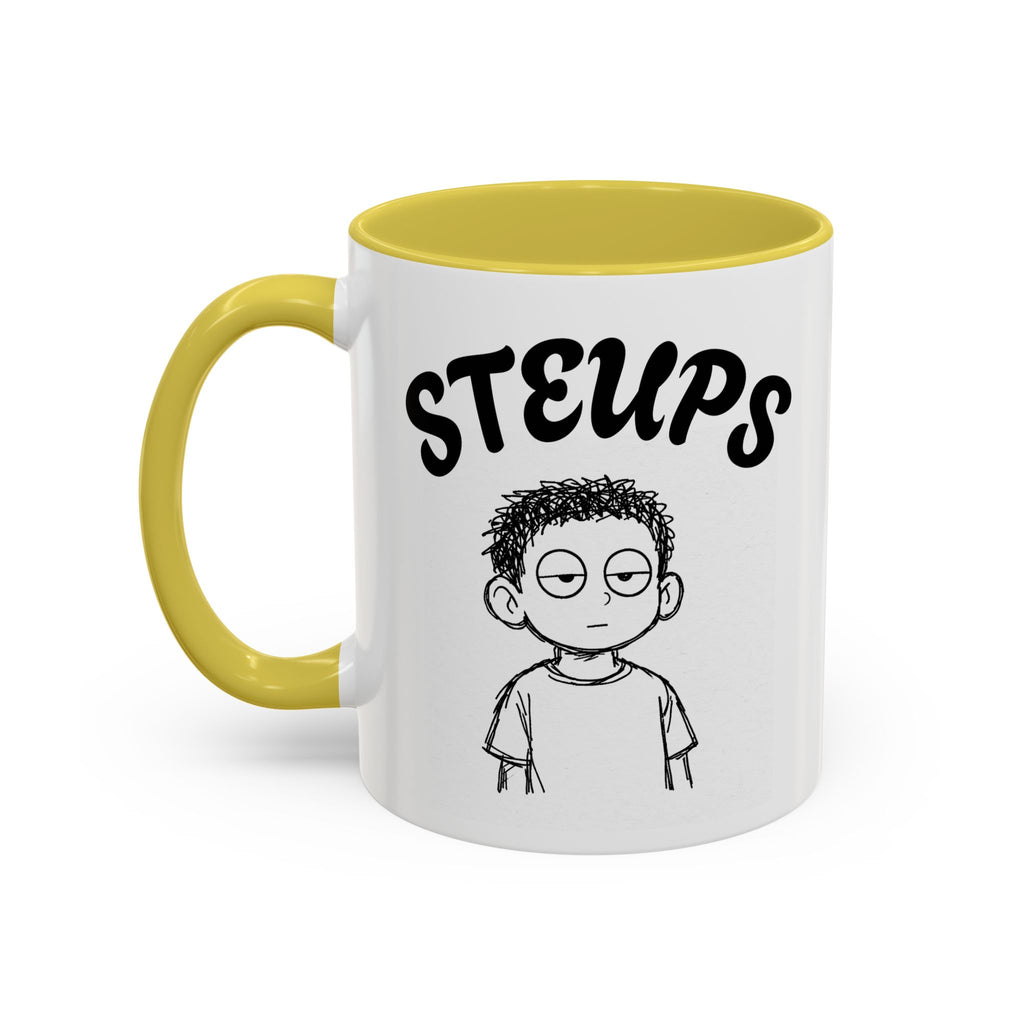 Steups Funny Cartoon Mug — Sarcastic Emoji Coffee Cup (11oz, 15oz)