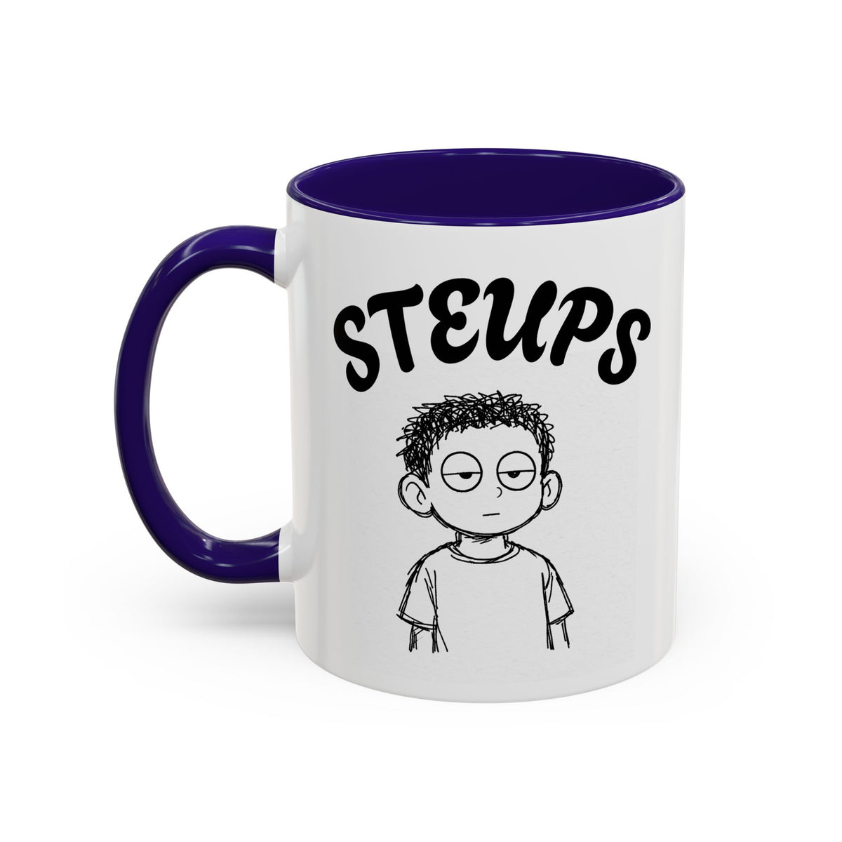 Steups Funny Cartoon Mug — Sarcastic Emoji Coffee Cup (11oz, 15oz)
