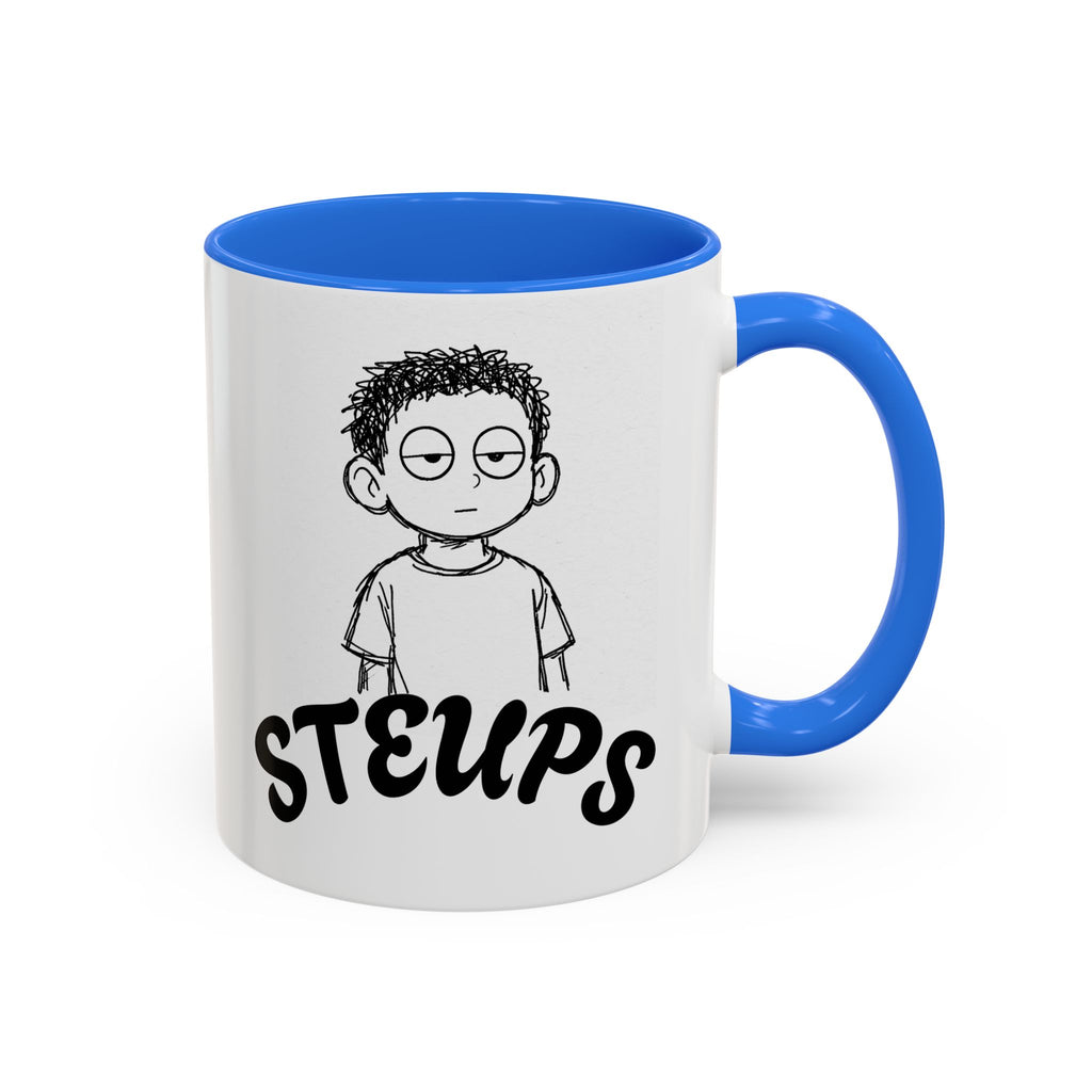 Steups Funny Cartoon Mug — Sarcastic Emoji Coffee Cup (11oz, 15oz)