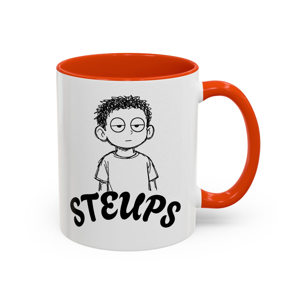 Steups Funny Cartoon Mug — Sarcastic Emoji Coffee Cup (11oz, 15oz)