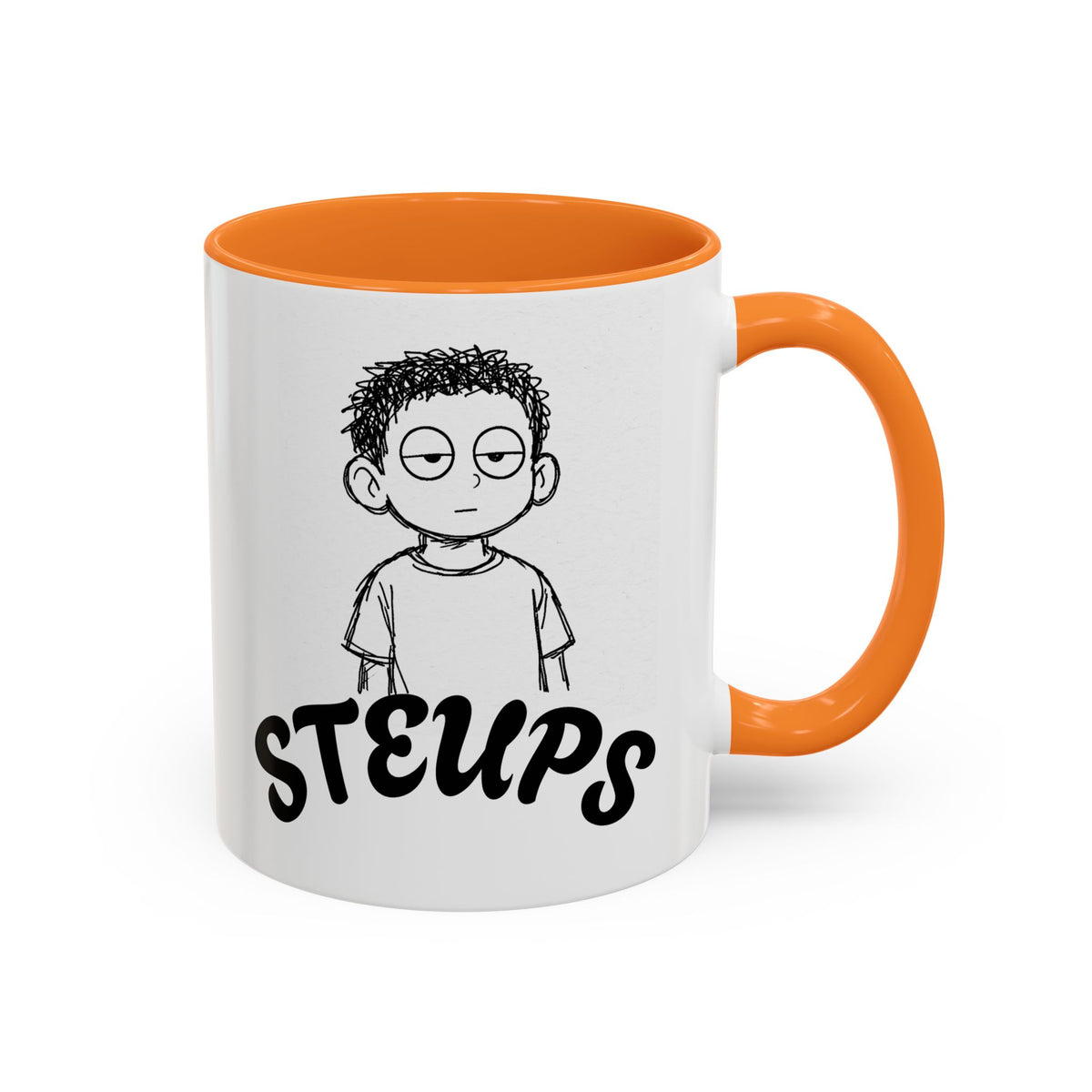 Steups Funny Cartoon Mug — Sarcastic Emoji Coffee Cup (11oz, 15oz)