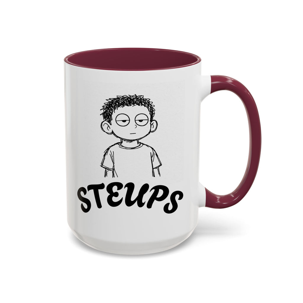 Steups Funny Cartoon Mug — Sarcastic Emoji Coffee Cup (11oz, 15oz)