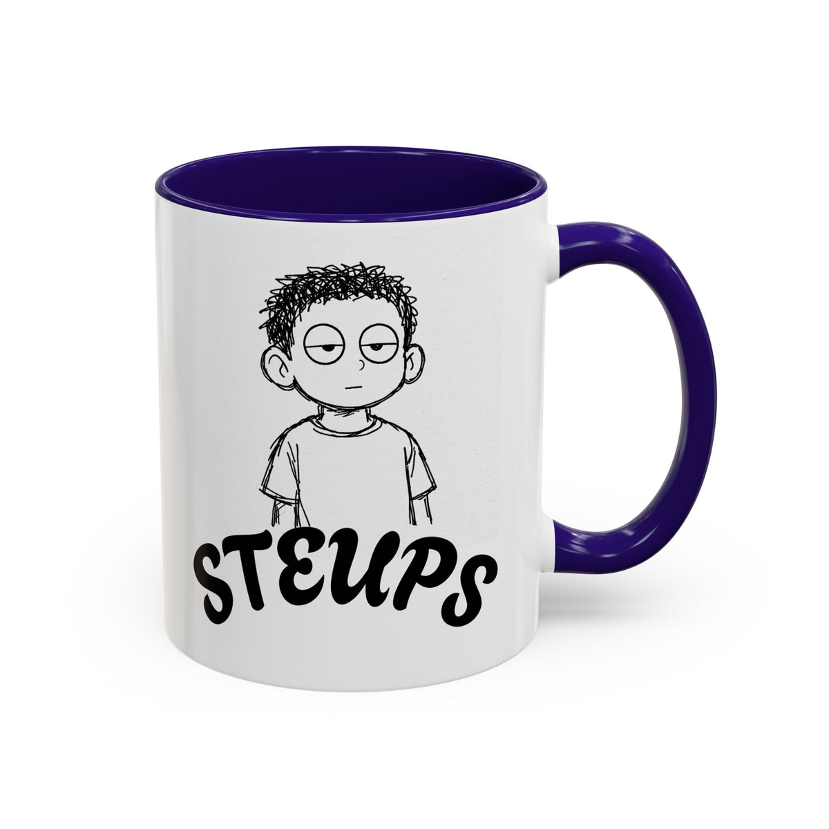 Steups Funny Cartoon Mug — Sarcastic Emoji Coffee Cup (11oz, 15oz)