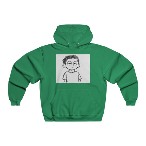 Graphic Hoodie — Minimal Cartoon Face Front with 'STEUPS' Back Print