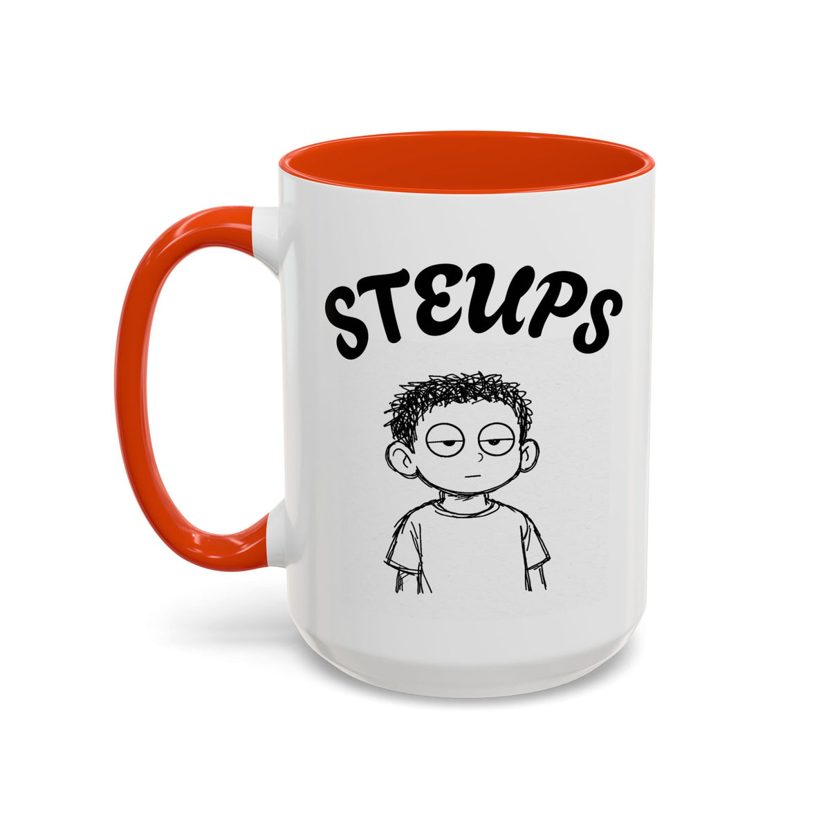 Steups Funny Cartoon Mug — Sarcastic Emoji Coffee Cup (11oz, 15oz)